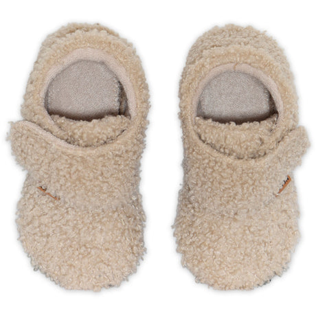 MELTON Oxford Tan Fluffy Slippers