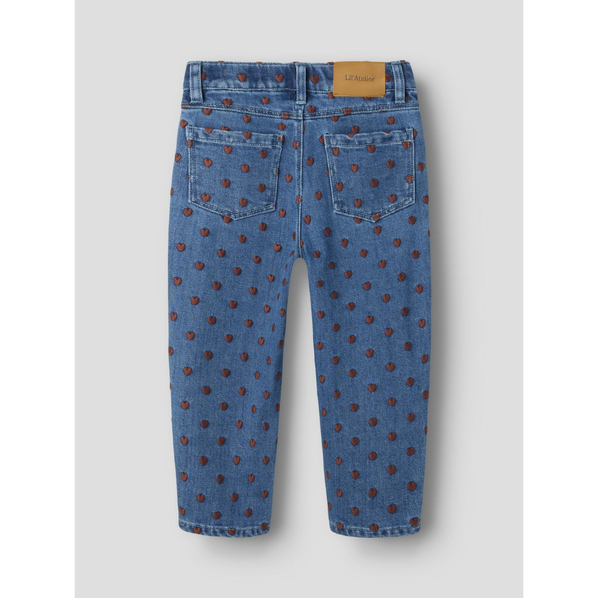 Lil'Atelier Dark Blue Denim Hearts Nmfliva Loose Jeans 2001-Se Lil