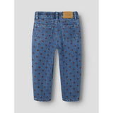 Lil'Atelier Dark Blue Denim Hearts Nmfliva Loose Jeans 2001-Se Lil