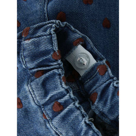 Lil'Atelier Dark Blue Denim Hearts Nbfliva Loose Jeans 2001-Se Lil