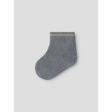 Lil'Atelier Sleet Twill Nbmelove Fir Stripe Socks Lil