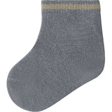 Lil'Atelier Sleet Twill Nbmelove Fir Stripe Socks Lil