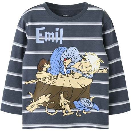 Name It Ombre Blue Nmmalf Emil Ls Nreg Top Box Sky