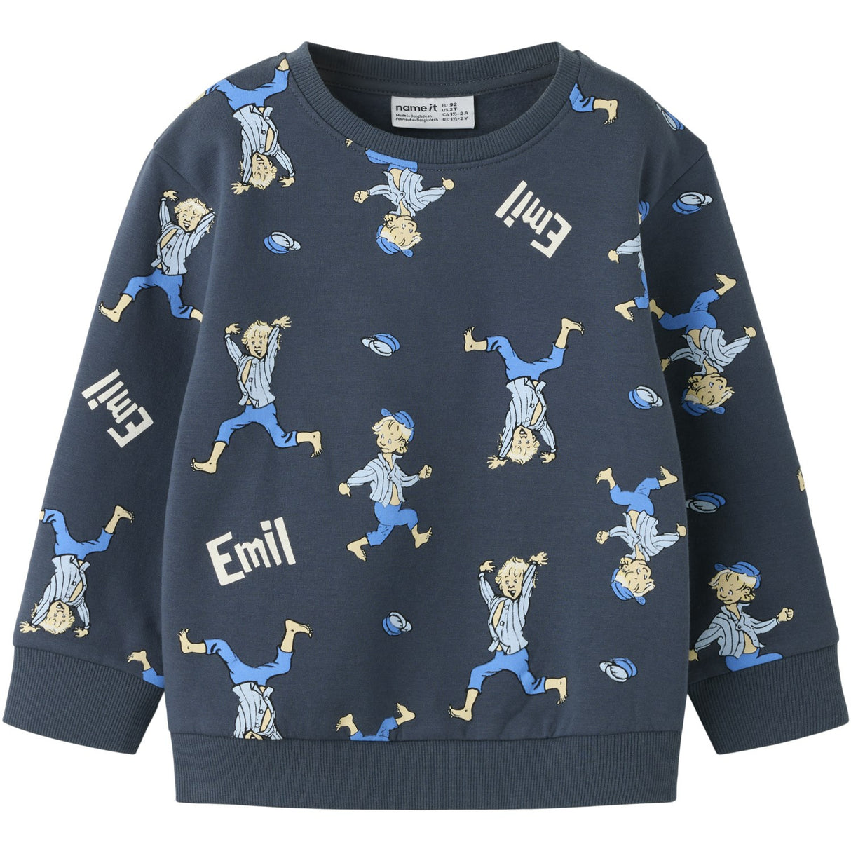 Name It Ombre Blue Nmmalfe Emil Nreg Sweat Bru Sky