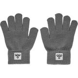 Hummel Dark Gull Gray Jr Knit Gloves 2-Pack