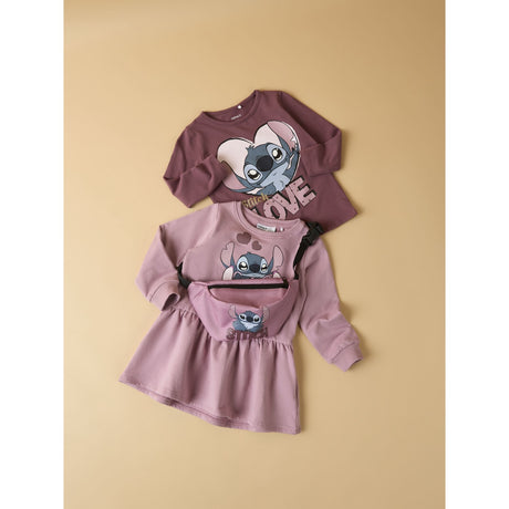 Name It Lilas Nmfansa Stitch Swe Dress Bru Wdi