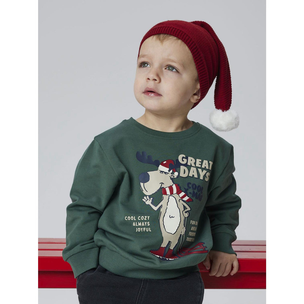 Name it Christmas Hat Red Dahlia Solid Rinjaha