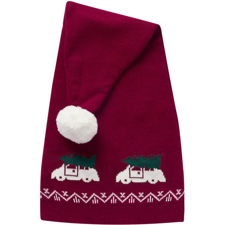 Name It Red Dahlia Car With Tree Nmnrismas Knit Hat