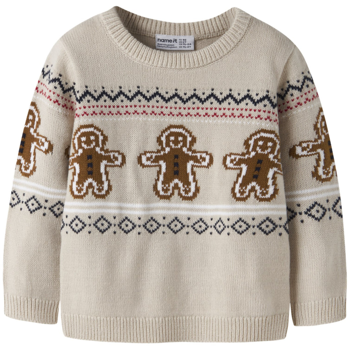 Name It Peyote Melange Nmnrismas Ls Knit Cot