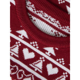 Name It Red Dahlia Nmnrismas Ls Knit Cot