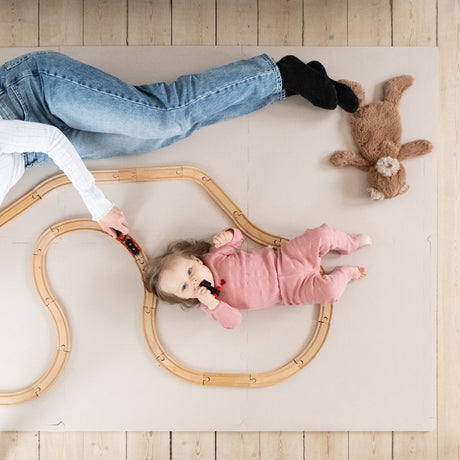 That's Mine Soft Brown Arie Foam Play Mat Square