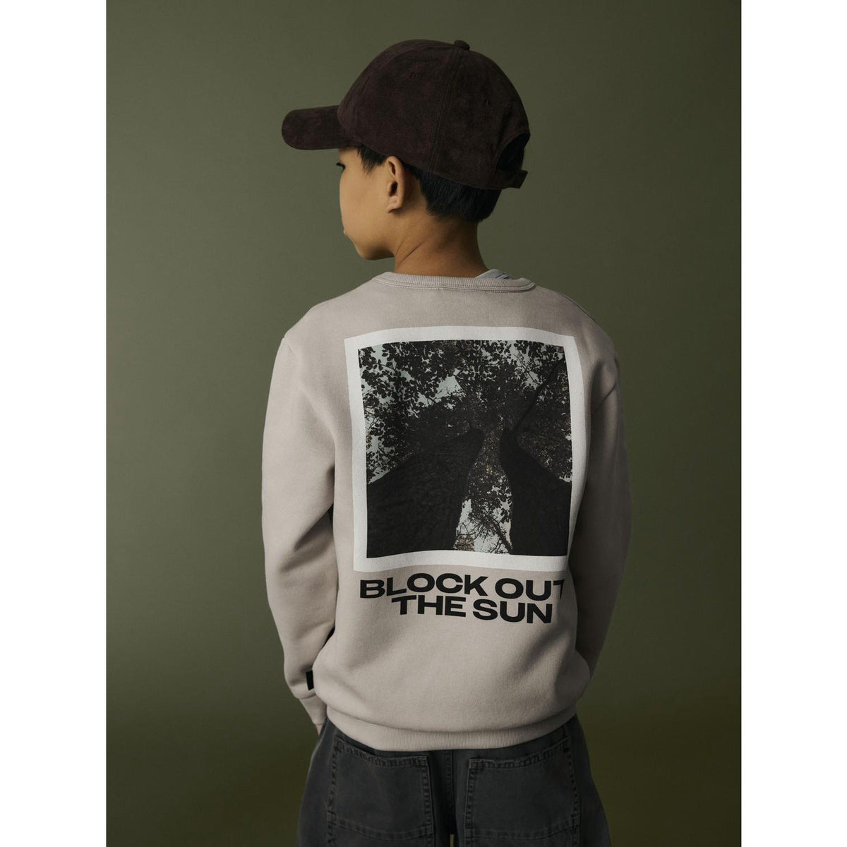 Name It Island Fossil Nkmrair Ls Nreg Sweat Bru Box