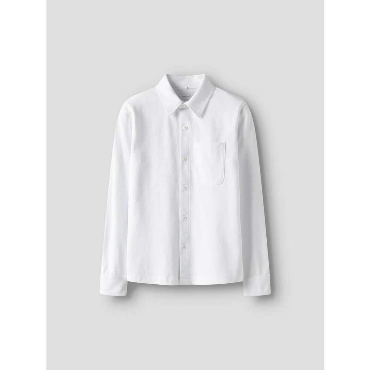 Name It Bright White Nkmron Ls Jersey Shirt