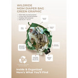 Wildride Diaper Bag Green Graphic