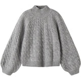 Name It Grey Melange Nkfnadalie Ls Knit
