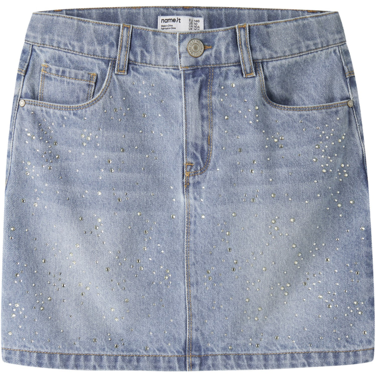 Name It Light Blue Denim Nkfemma Rhine Dnm Skirt 6608-Im
