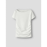 Name It Cloud Dancer Nkfnorikko Ss Xsl Top