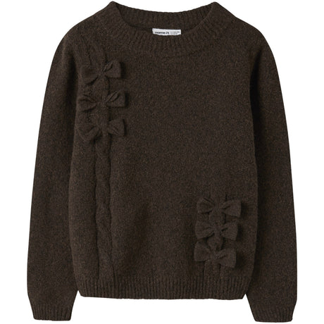 Name It Chocolate Plum Nkfojesmi Ls Knit