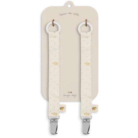 Konges Sløjd Lemon Dot 2 Pack Pacifier Strap