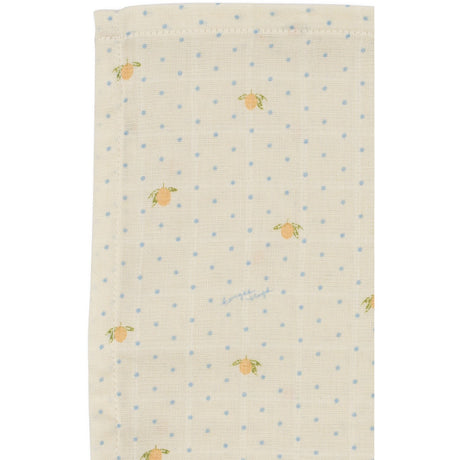 Konges Sløjd Lemon Dot 3 Pack Muslin Cloth Gots