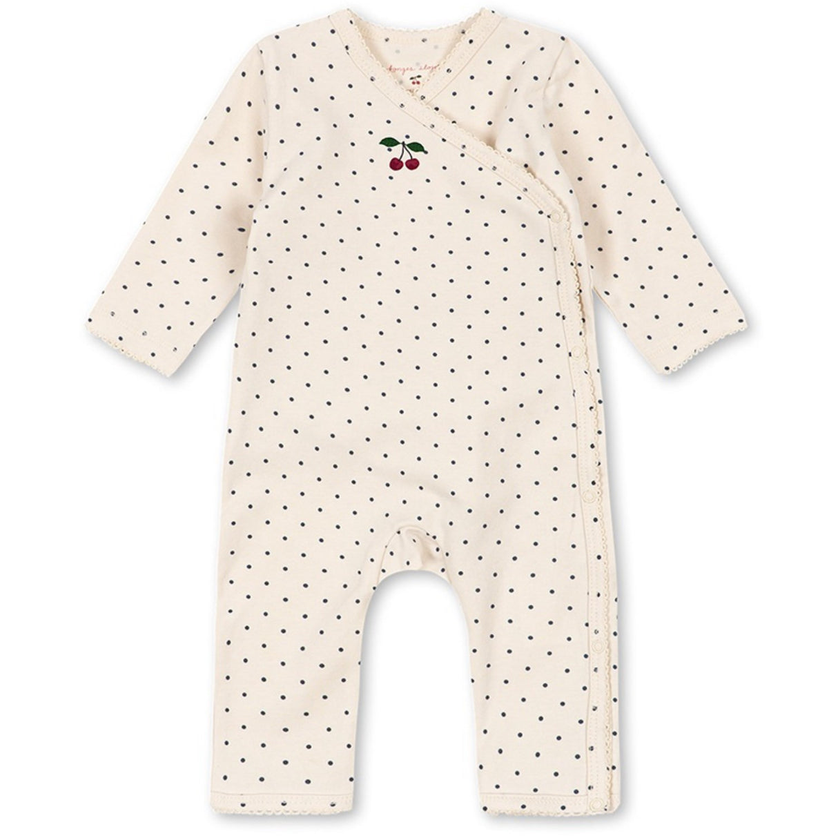 Konges Sløjd Blue Dot Basic Newborn Onesie Gots