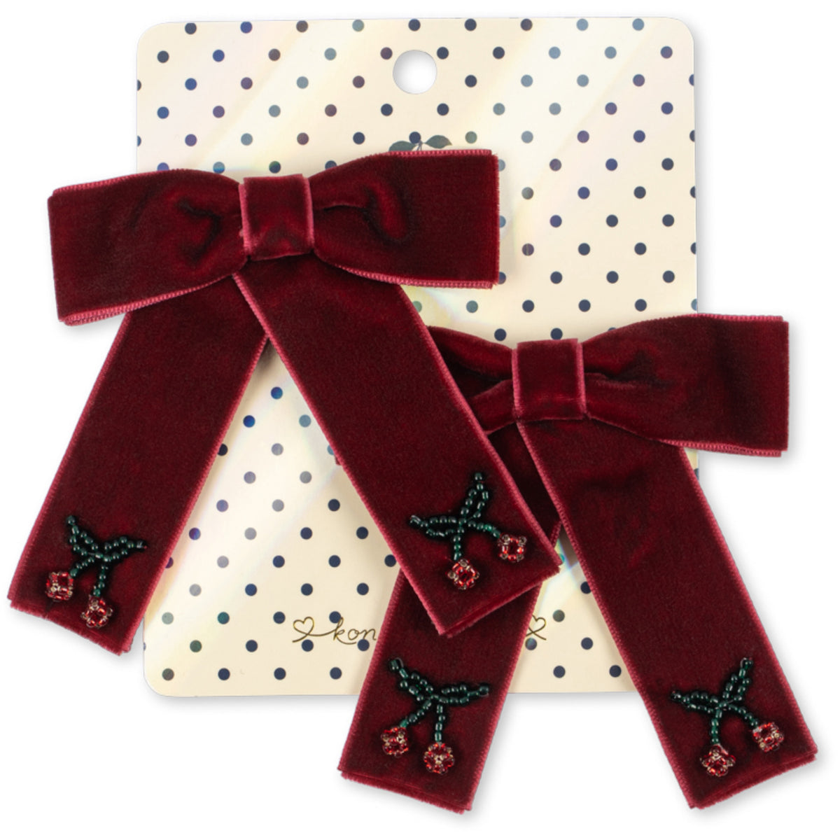 Konges Sløjd Rio Red 2 Pack Juliette Bow Hair Clip