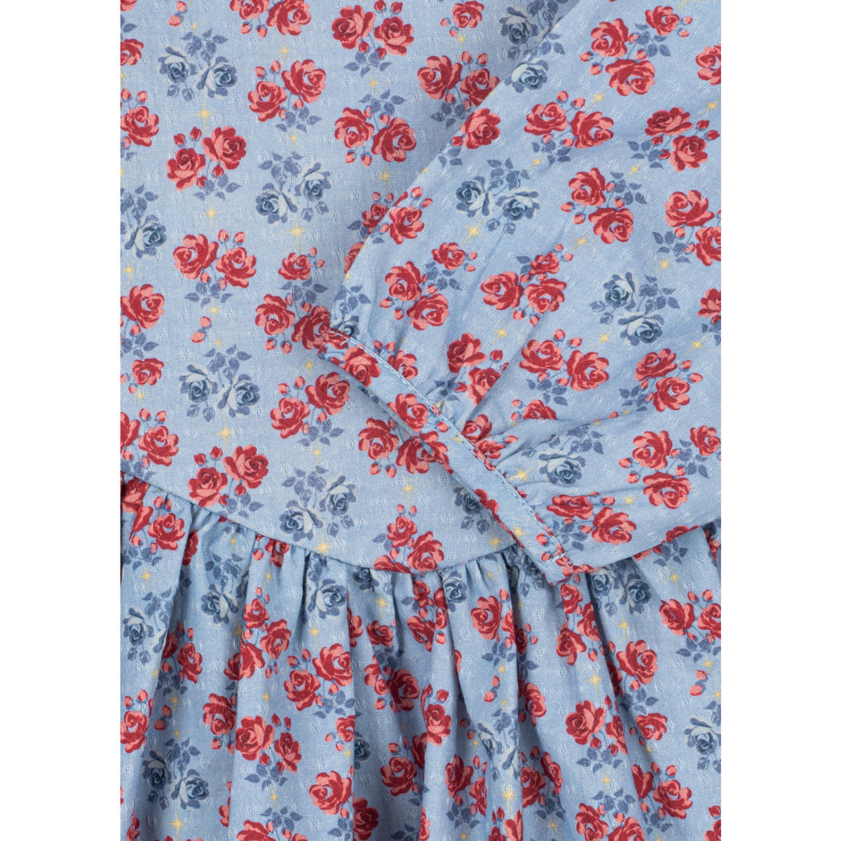 Konges Sløjd Lumina Blu Avi Ls Bow Dress Gots