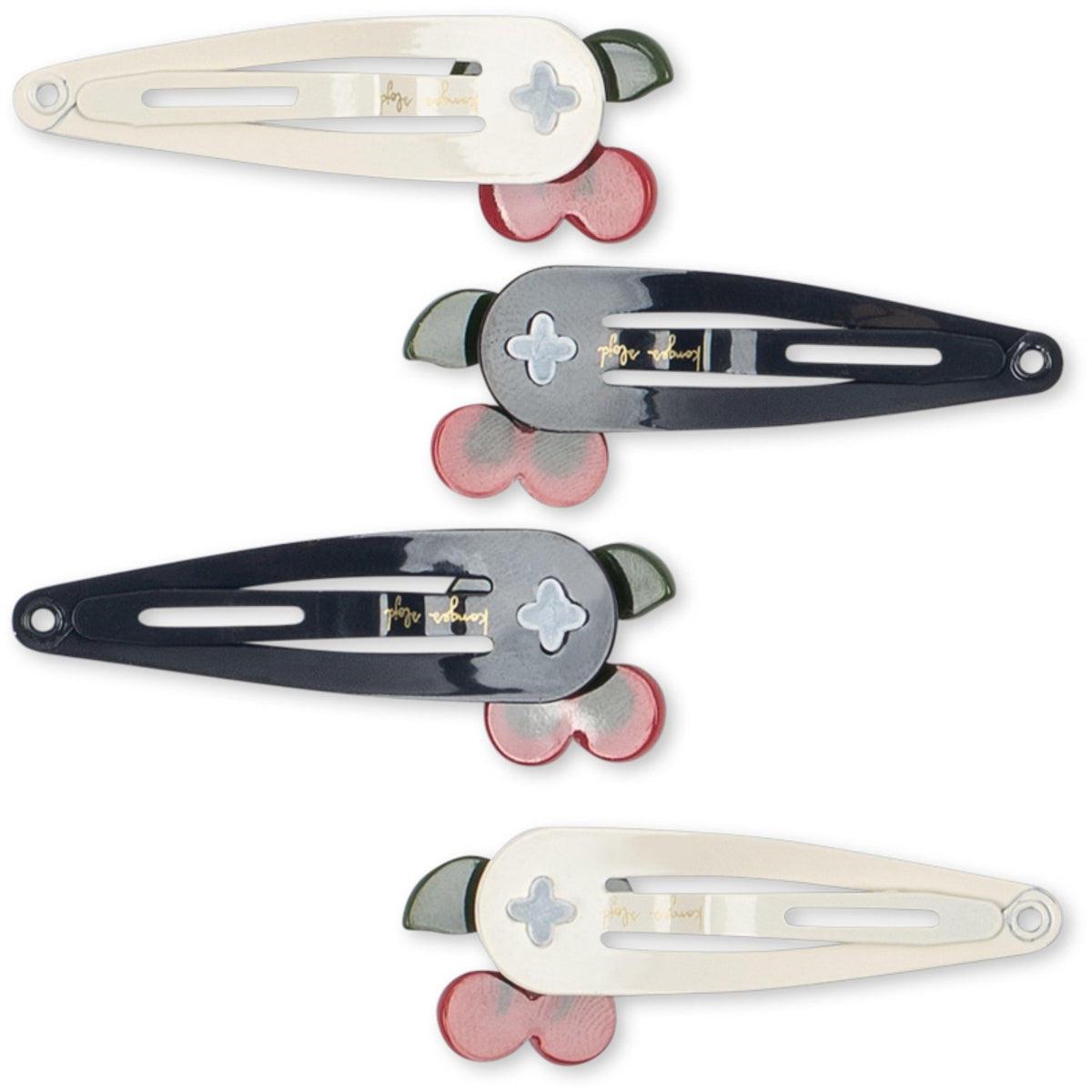 Konges Sløjd Multi 4 Pack Cherry Dot Hair Clip