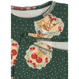 Konges Sløjd Deer Diary Green Basic Blouse/Pants Set Gots