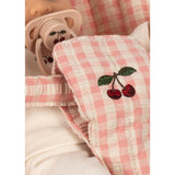 Konges Sløjd Pink Check Poppy Doll Stroller Set