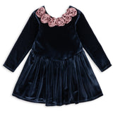 Konges Sløjd Navy Rosetta Dress Grs