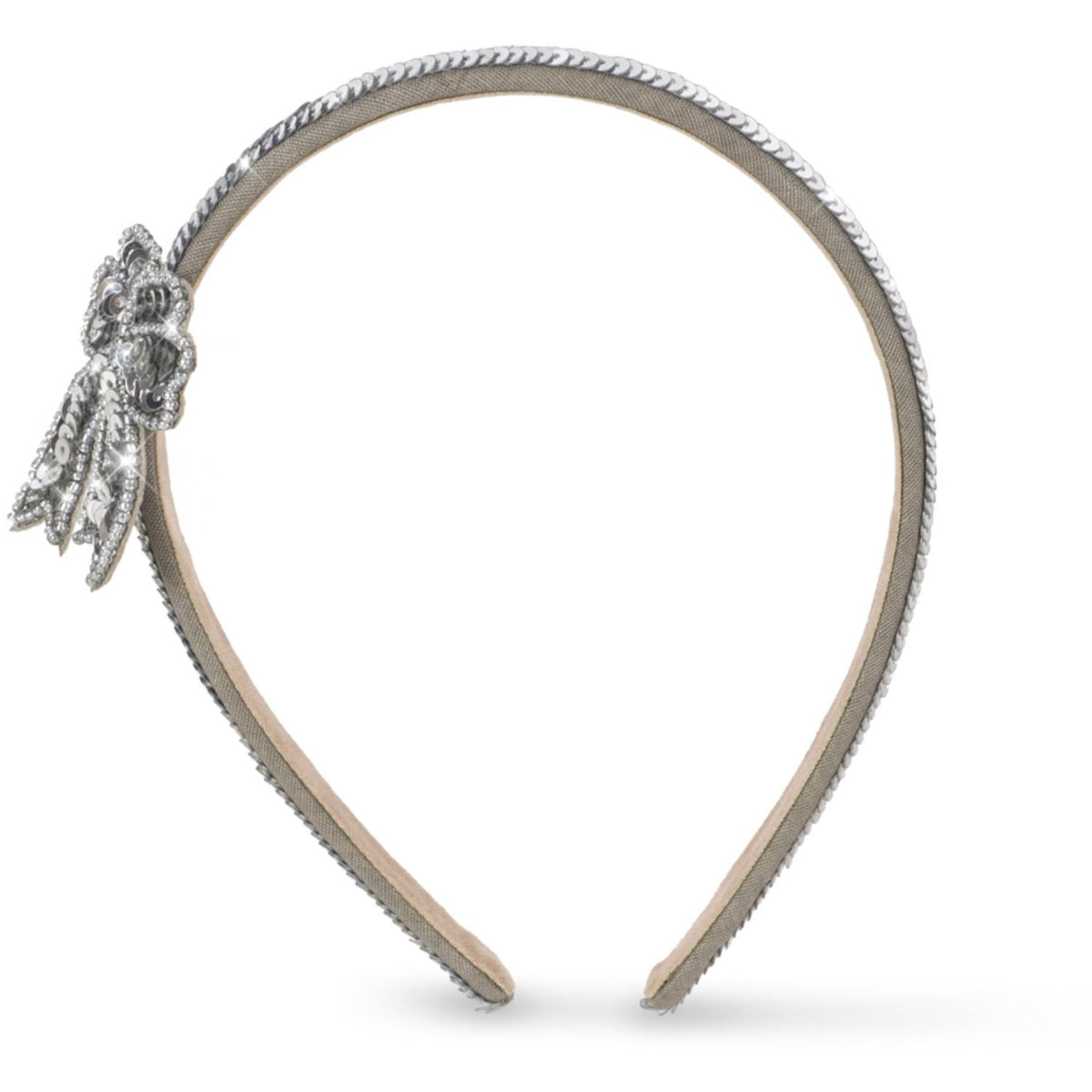 Konges Sløjd Silver Sequin Bow Hairbrace