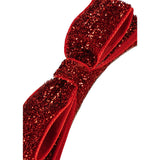 Konges Sløjd Red Glitter Velvet Bow Hairbrace