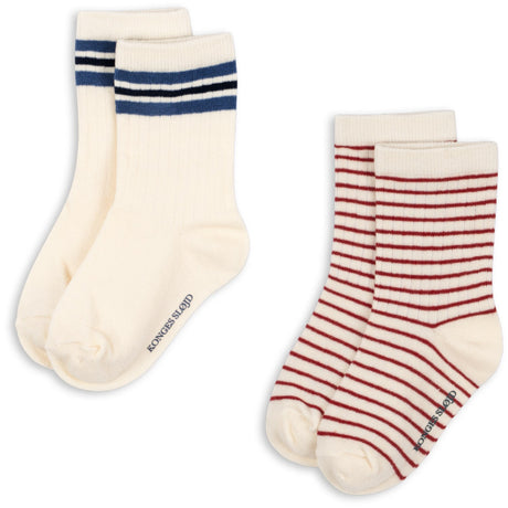 Konges Sløjd Off White 2 Pack Act Socks