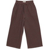 brunobruno nation Marron Plum Check Francis Seersucker Pants