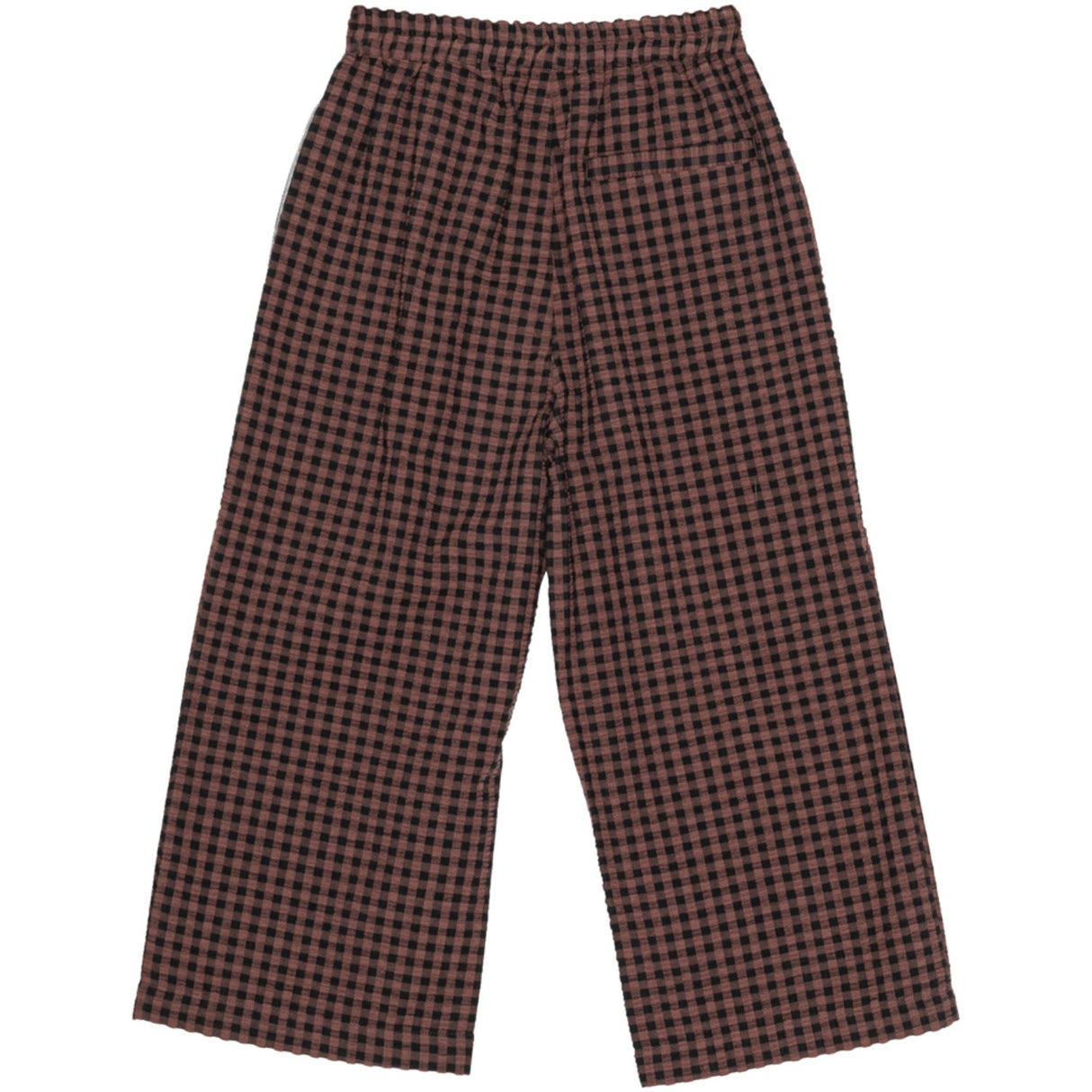brunobruno nation Marron Plum Check Francis Seersucker Pants