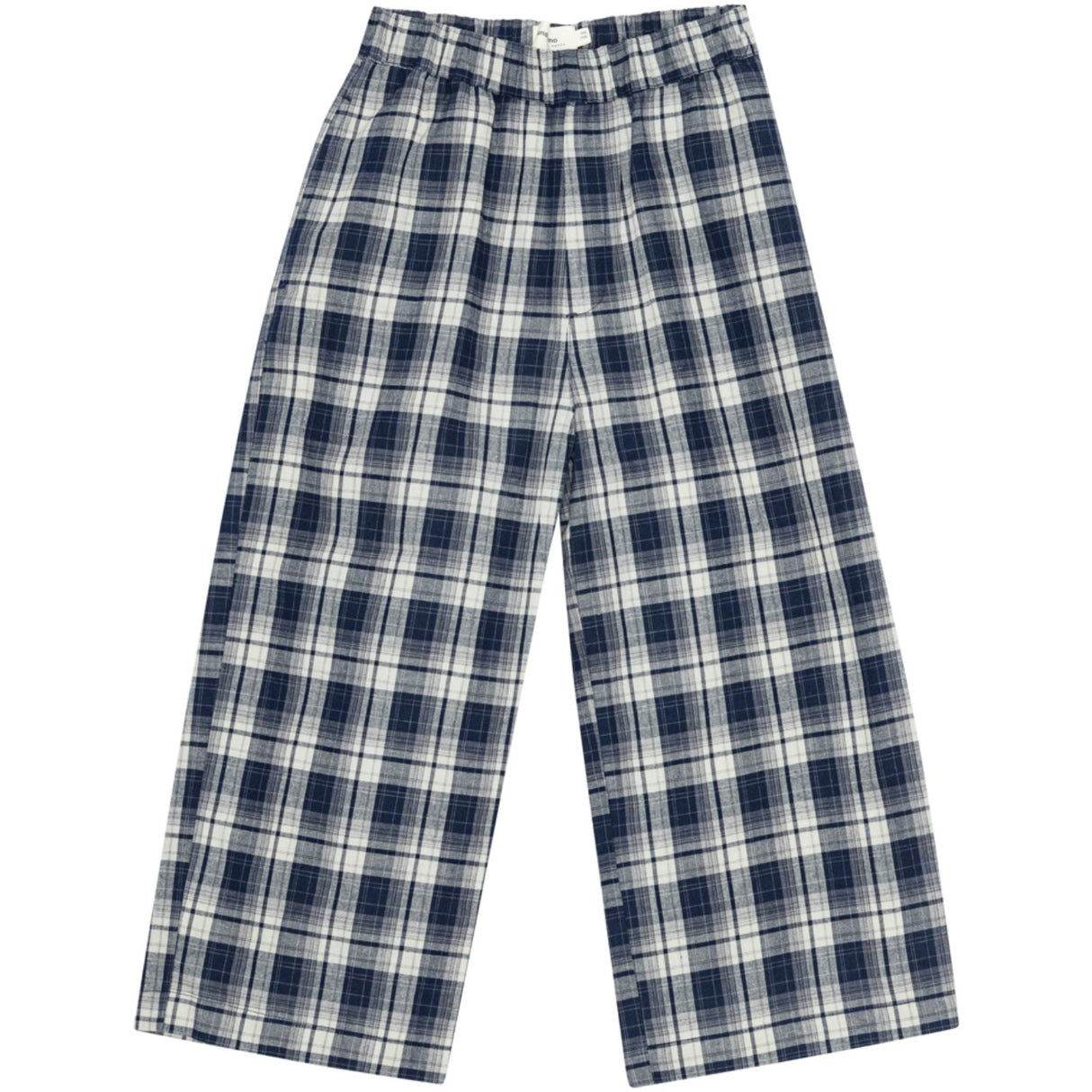 brunobruno nation Mood Indigo Blue Check Francis Navy Check Pants