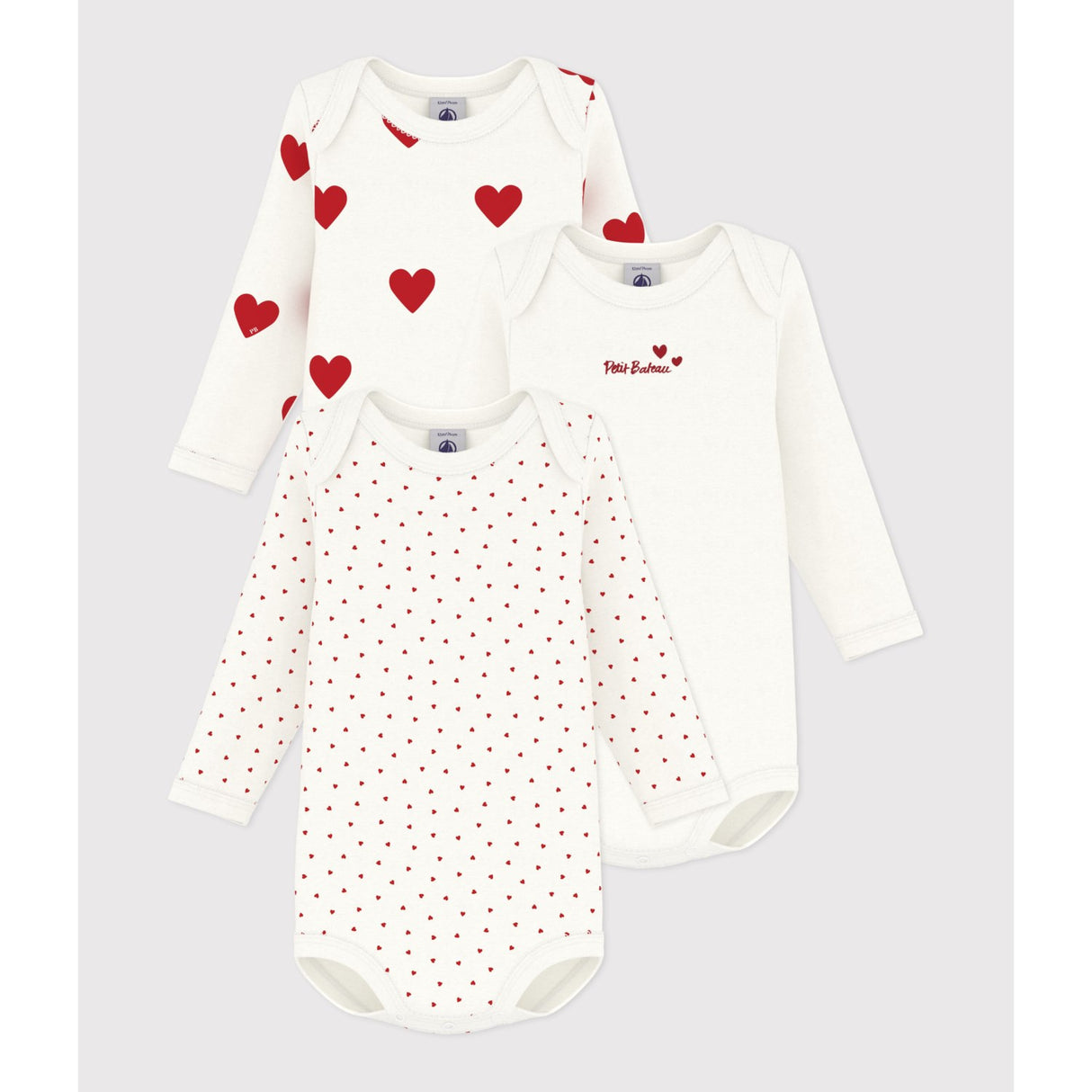 Petit Bateau Variante 1 Long Sleeve Bodysuit
