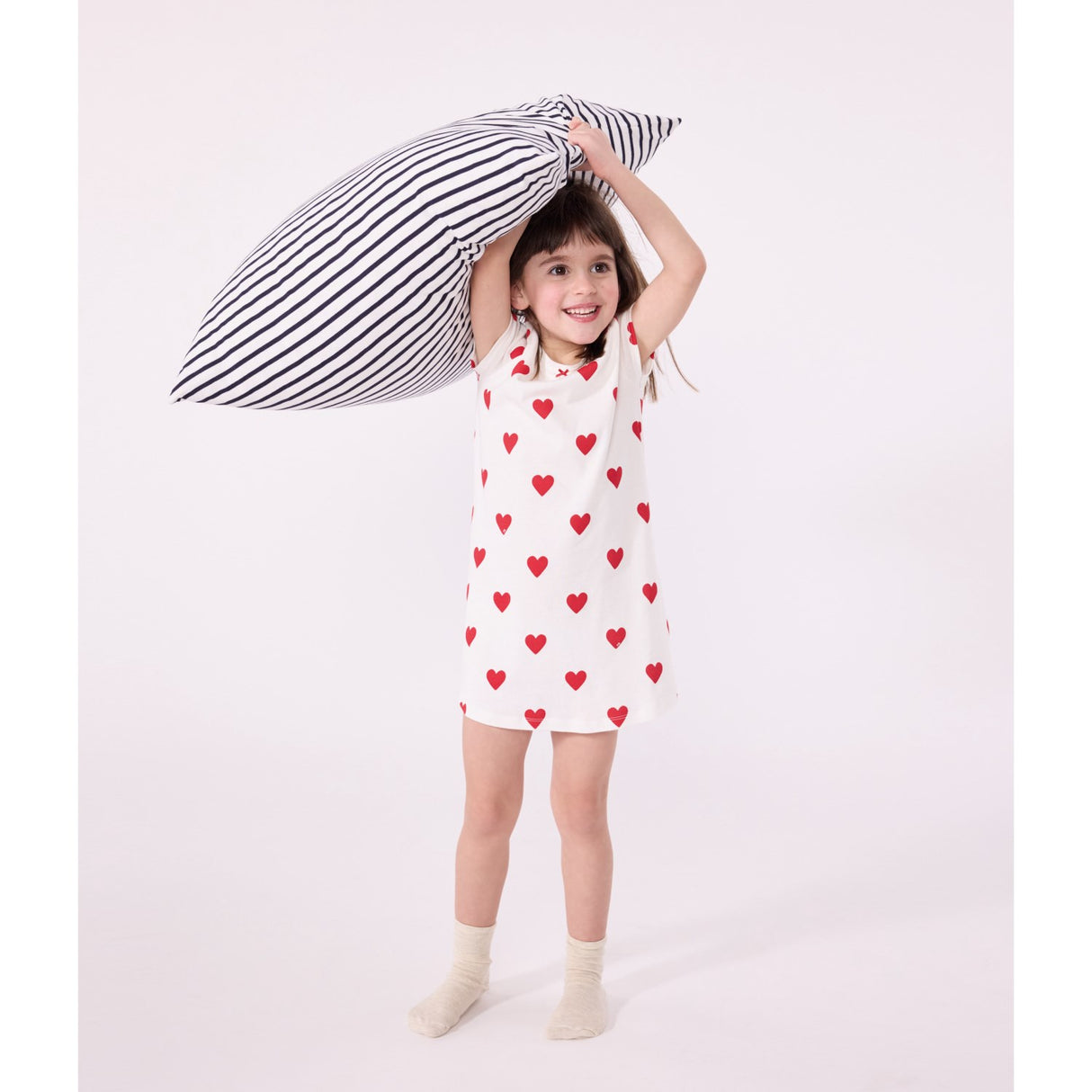 Petit Bateau MARSHMALLOW/TERKUIT Short Sleeves Dress
