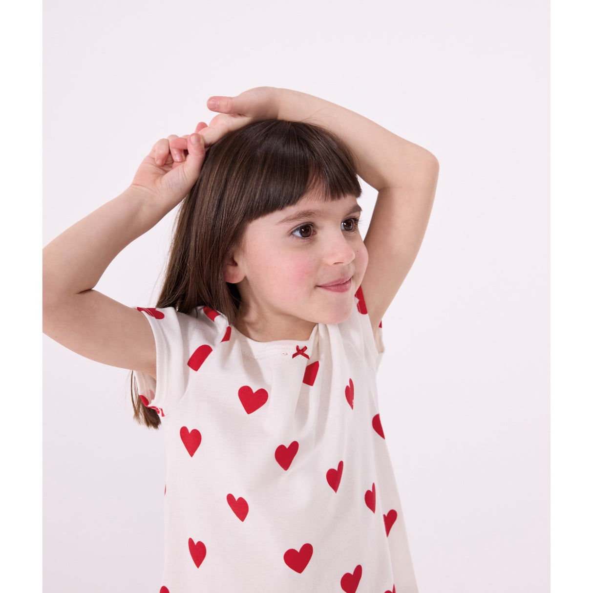Petit Bateau MARSHMALLOW/TERKUIT Short Sleeves Dress