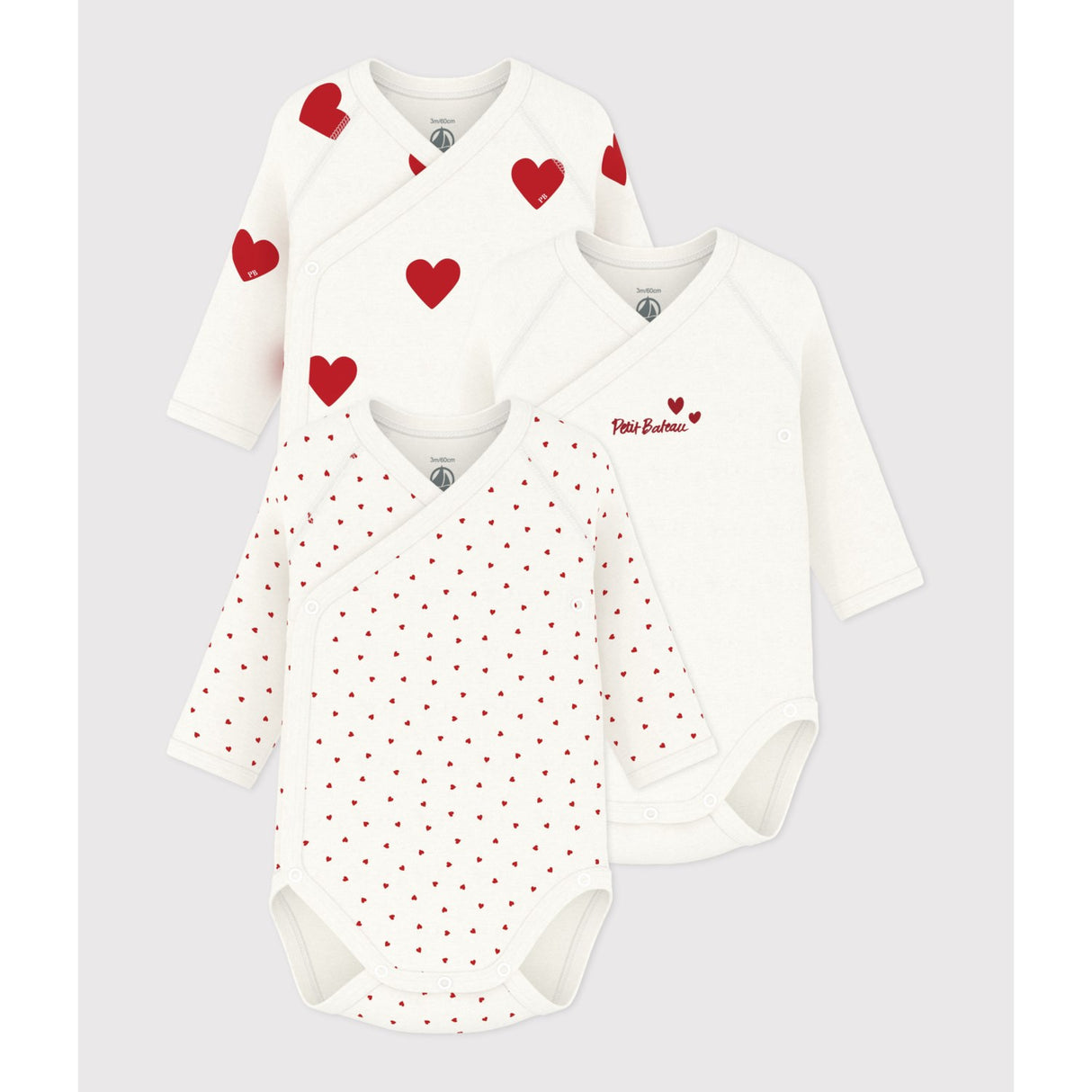 Petit Bateau Variante 1 Long Sleeve Bodysuit