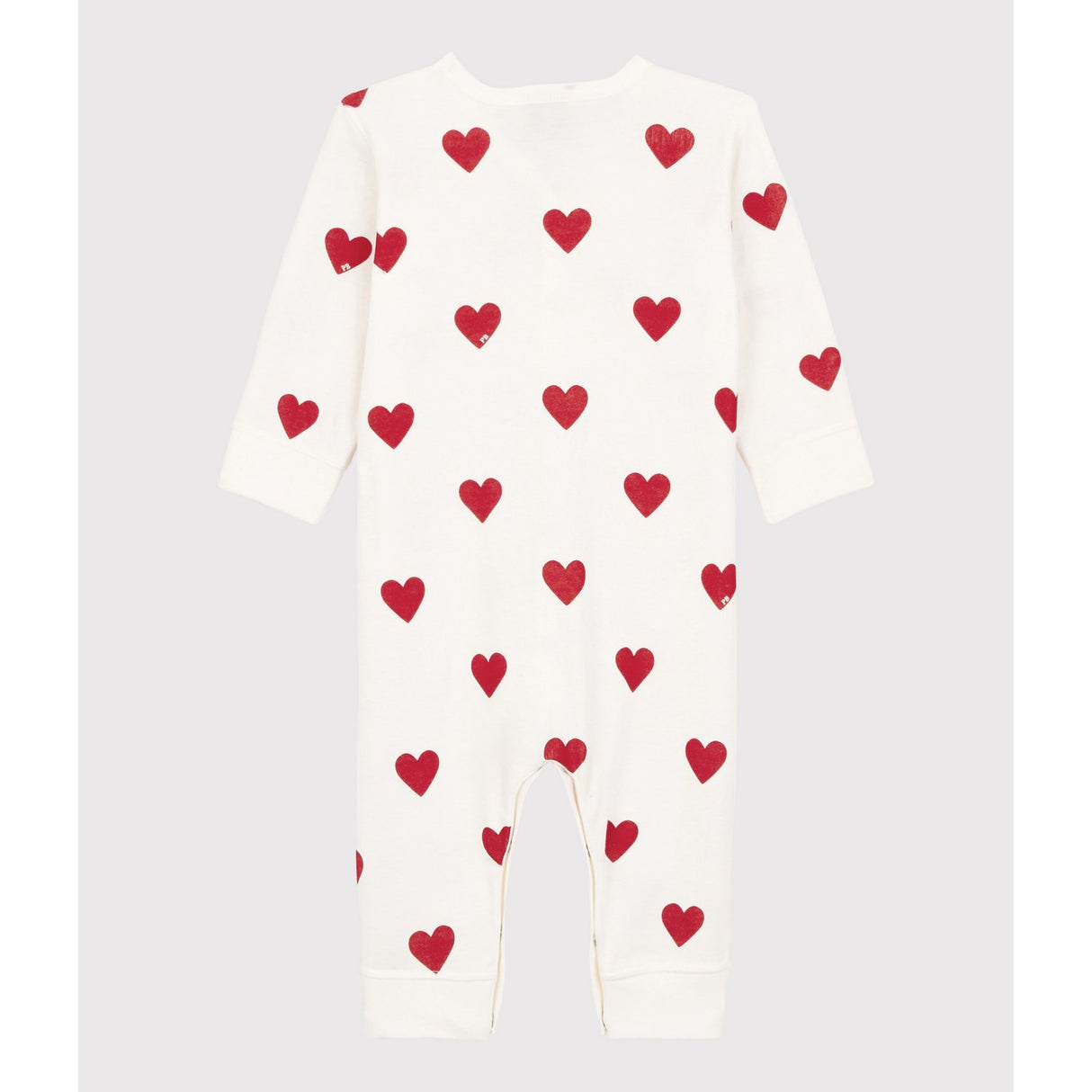 Petit Bateau MARSHMALLOW/TERKUIT Footless Sleepsuit