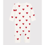 Petit Bateau MARSHMALLOW/TERKUIT Footless Sleepsuit
