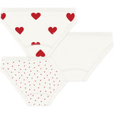 Petit Bateau Hearts Panties 3-Pack