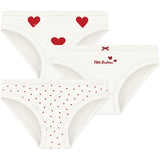 Petit Bateau Hearts Panties 3-Pack