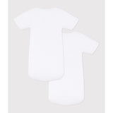 Petit Bateau White 2-Pack Short Sleeve Body