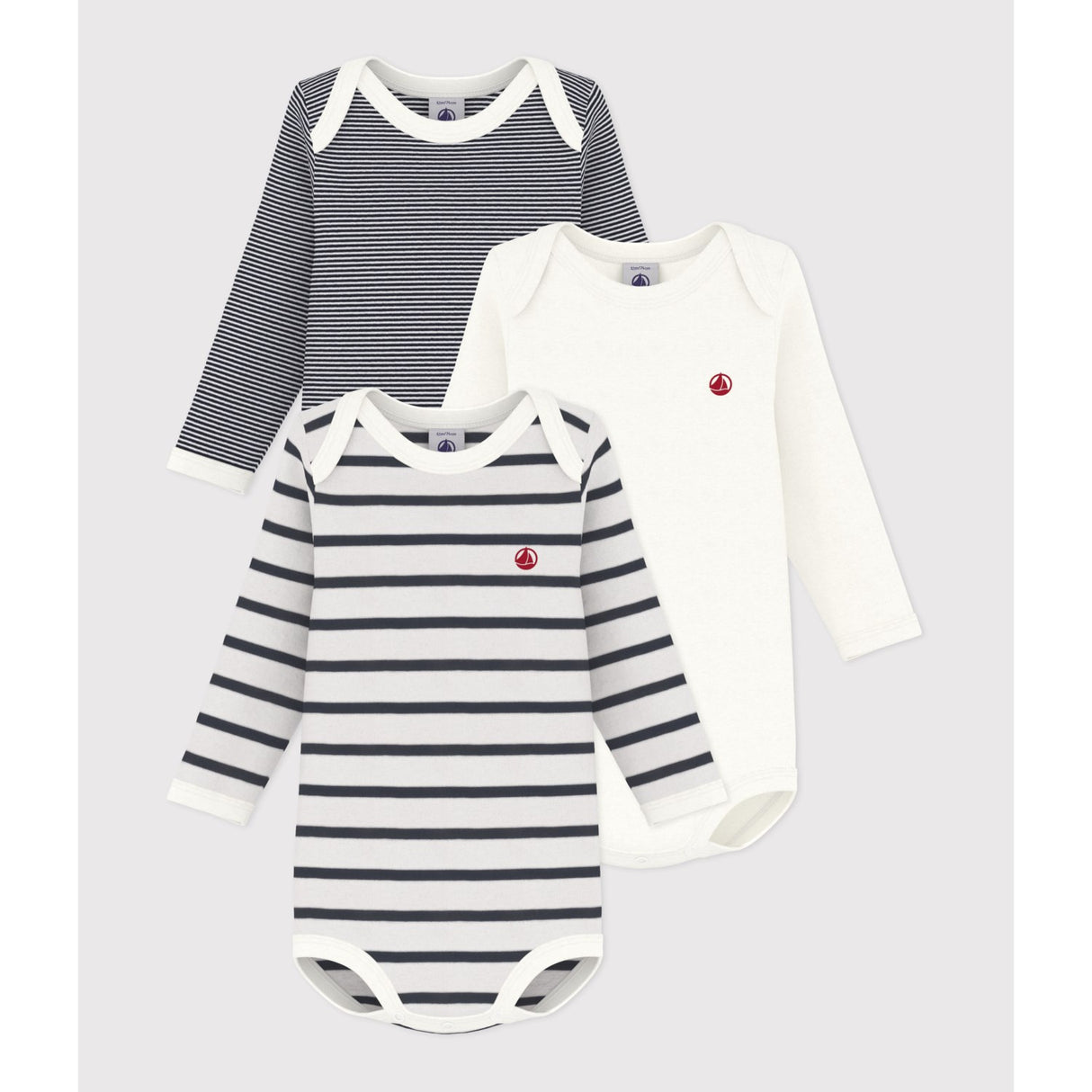 Petit Bateau Variante 1 Long Sleeve Bodysuit