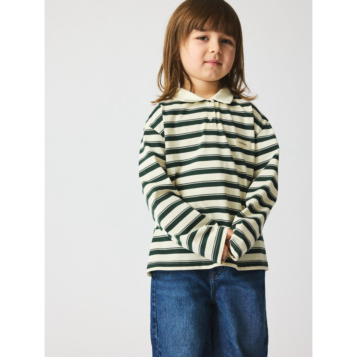 brunobruno nation Myrtle Jersey Stripe Kai Polo T-Shirt