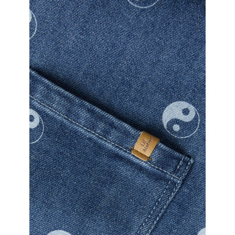 Lil'Atelier Dark Blue Denim Nmmlivo Ls Loose Dnm Shirt 2001-Se Lil