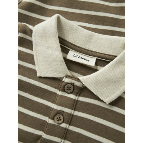 Lil'Atelier Kangaroo Turtledove Nbmlimia Ls Polo Body Lil